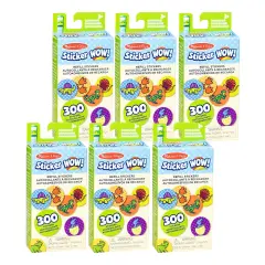 Sticker WOW! Refill Stickers - Dinosaur - 300 Per Pack, 6 Packs
