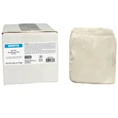 Air Dry Clay, White, 25 lbs.
