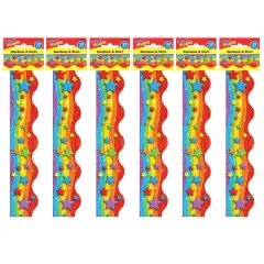 Rainbow & Stars Terrific Trimmers&reg;, 39 Feet Per Pack, 6 Packs