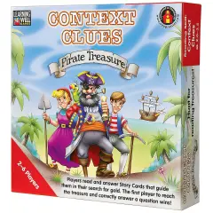 Context Clues&mdash;Pirate Treasure Game, Red Levels 2.0-3.5