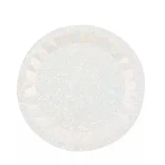 25 IRIDESCENT Metallic Round 12" Paper Salad Dinner Plates Geometric Design