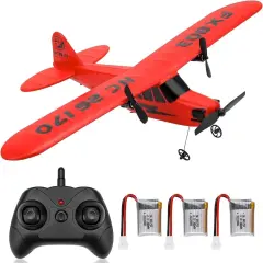 Kitcheniva 2.4GHz 2Channel RC Airplane Built in 6 Axis Gyro Remote Control Red
