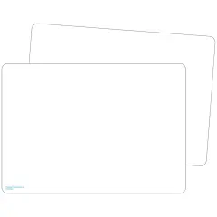 Double-Sided Premium Blank Dry Erase Boards, Pack of 10