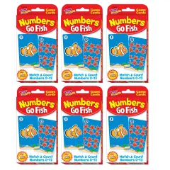 Challenge Cards&reg; Numbers Go Fish, 6 Sets