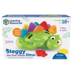 Steggy's Fine Motor Dino: Color Matching & Number Recognition | For Toddlers Ages 2 to 5