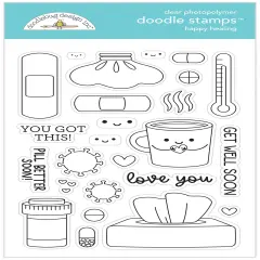 Doodlebug Clear Doodle Stamps-Happy Healing