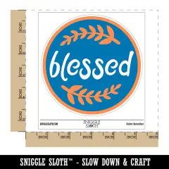 Blessed Wheat Strands Waterproof Vinyl Phone Tablet Laptop Water Bottle Sticker Set - 5 Pack