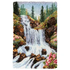 HerrschnersSpringtime Waterfall Latch Hook Kit Multi