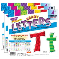 Patchwork FF 4" Friendly Combo Ready Letters&reg;, 3 Packs