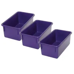 Stowaway&reg; Tray no Lid, Purple, Pack of 3