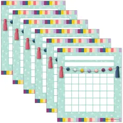 Oh Happy Day Incentive Charts, Pack of 6
