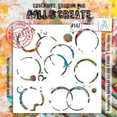 AALL And Create Stencil 6"X6"-Coffee Stains