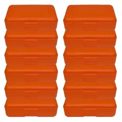 Pencil Box, Orange, Pack of 12