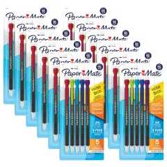 Write Bros&reg; Mechanical Pencil, 0.7mm, Assorted, 5 Per Pack, 12 Packs