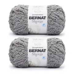 Bernat Sheepy Vapor Gray Yarn - 2 Pack of 250g/8.8oz - Nylon - 6 Super Bulky - 149 Yards - Knitting/Crochet