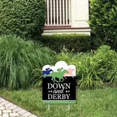 Big Dot of Happiness Kentucky Horse Derby - Outdoor Lawn Sign - Horse Race Party Yard Sign - 1 Piece