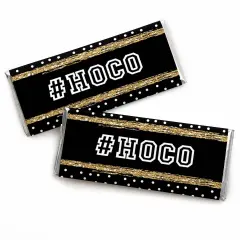 Big Dot of Happiness Hoco Dance - Candy Bar Wrapper Homecoming Favors - Set of 24