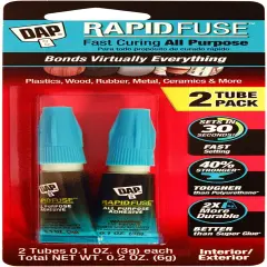 DAP Rapid Fuse All Purpose Glue Twin Pack-.1oz