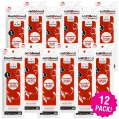 Multipack of 12 - HeatnBond Ultrahold Iron-On Adhesive-17"X36"