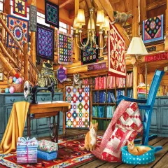 Sunsout The Quilt Lodge 1000 pc Jigsaw Puzzle 28594
