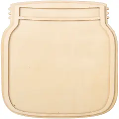 Plaid Mason Jar Wood Shape-10"X5.8"