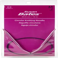 Susan Bates Silvalume Circular Knitting Needles 16"-Size 7/4.5mm