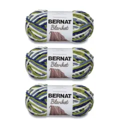 Bernat Blanket Oceanside Yarn - 3 Pack of 150g/5.3oz - Polyester - 6 Super Bulky - 108 Yards - Knitting/Crochet