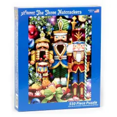 Vermont Christmas Three Nutcrackers Puzzle Randy Wollenmann 24 x 18 550 Pieces