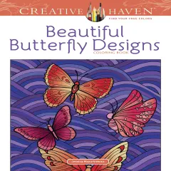 Creative Haven: Beautiful Butterfly Coloring Book-Softcover