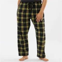 Luxurious Haley Flannel Pant | RADYAN&reg; Black/ gold