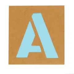 Creative Start Reusable Cardstock Paper Stencil Kit, Gothic Font, 3", 45 Characters