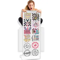 Easter Groovy Chicks Direct-to-Film DTF Transfer Gang Sheets - 22x60