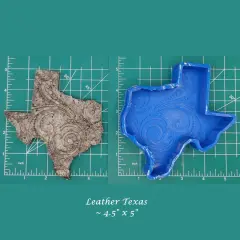 Tooled Leather Texas Silicone Freshie Mold