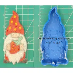 Gnome with Strawberry Silicone Freshie Mold