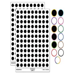 Circle Dot 200+ 0.50" Round Stickers Light Pink