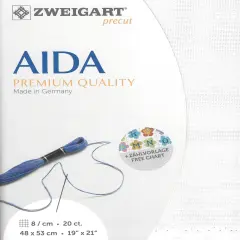 Zweigart Precut Aida extra fine 20 count White