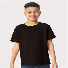 Gildan&reg; Heavy Cotton Crewneck Short Sleeve Youth T-Shirt - 5000B Black