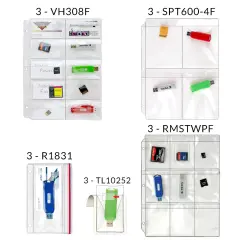 StoreSMART - Flash Drive & Memory Card Storage Variety Pack - 15 pieces