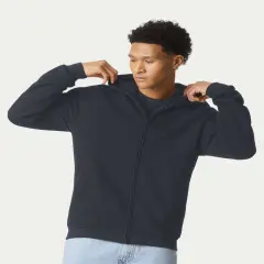 American Apparel&reg; ReFlex Fleece Full-Zip Hoodie Black