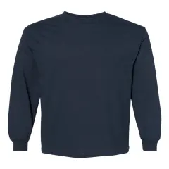 American Apparel&reg; Fine Jersey Crewneck Long Sleeve Tee True navy