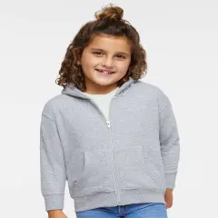 Rabbit Skins&reg; Toddler Full Zip Fleece Hoodie - 3346 Heather