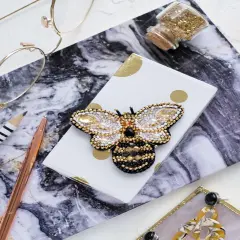 Bead Embroidery Decoration Kit Golden bee