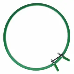 Large Spring Metal Embroidery Hoop Nurge 160-1 Deep Green