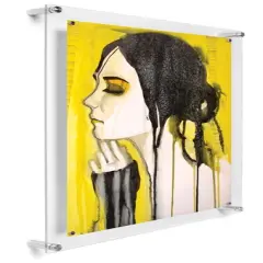 Wexel Art Single Panel Acrylic Display Frame - 14" x 19", Silver Hardware