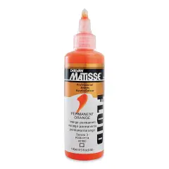 Matisse Fluid Acrylic - Permanent Orange, 135 ml