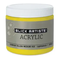 Blick Artists' Acrylic - Cadmium Yellow Medium Hue, 16 oz jar