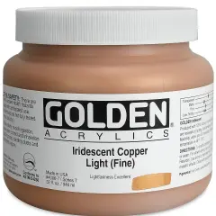 Golden Heavy Body Artist Acrylics - Iridescent Copper Light (Fine), 32 oz Jar