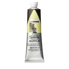 Holbein Heavy Body Artist Acrylics - Pearl Yellow, 60 ml tube