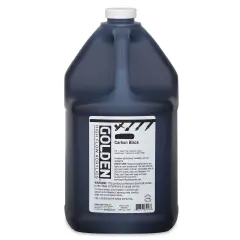 Golden High Flow Acrylics - Carbon Black, 128 oz bottle