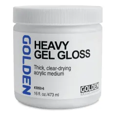 Golden Heavy Acrylic Gel Medium - Gloss, 16 oz jar
